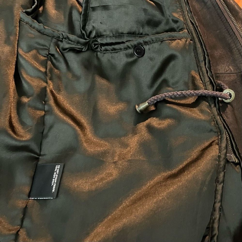 Wilson Leather for Men Brown, Insulated, Leather Long Jacket / SZ: S (see measur - Picture 6 of 9